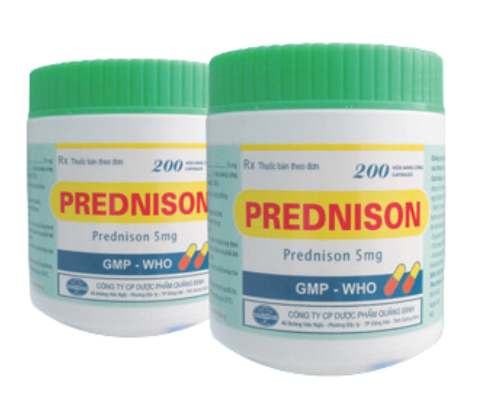 3051. Prednison - (Prednison 5mg) - [Thùng 56 chai; chai 200 viên] Quảng Bình - Việt Nam