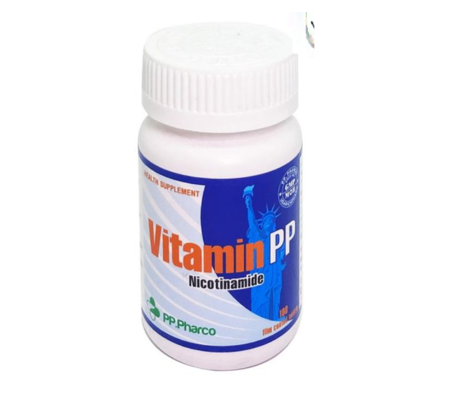 3569. Vitamin Pp - (Vitamin PP 5mg) - [Thùng 288 chai; chai 100 viên] Pp.pharco - Việt Nam