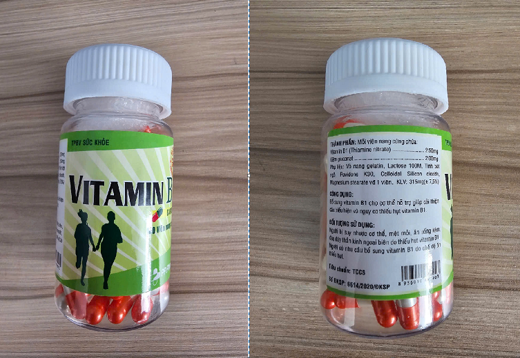 3624. Vitamin B1 Capsule - (Vitamin B1 2.5mg + Kẽm gluconat 2mg) - [Thùng 240 chai; chai 100 viên] Pp.pharco - Việt Nam