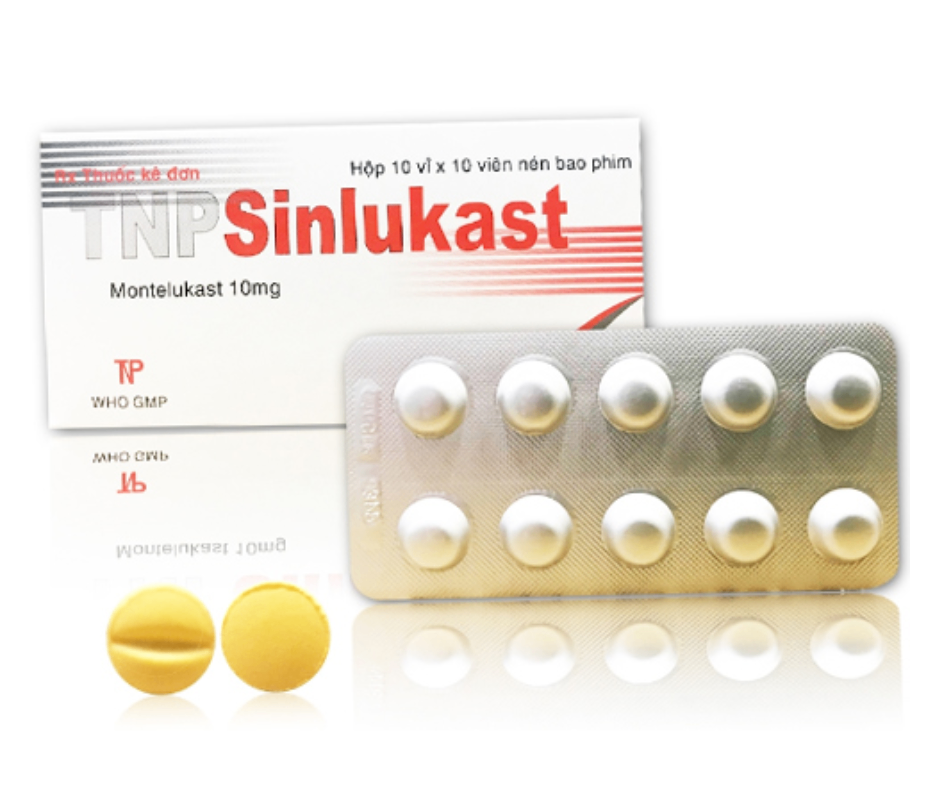 4059. Tnp Sinlukast - (Montelukast 10mg) - [Thùng 150 Hộp; Hộp 10 Vỉ; Vỉ 10 Viên] Thành Nam - Việt Nam