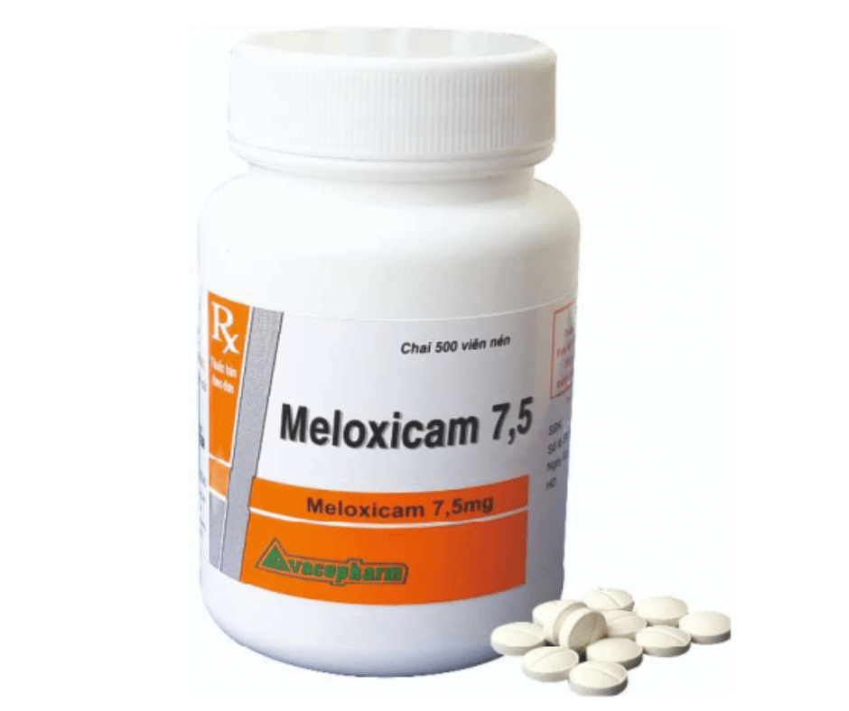 4498. Meloxicam 7,5 - (Meloxicam 7.5mg) - [Thùng 120 Chai; Chai 500 Viên] Vacopharm - Việt Nam