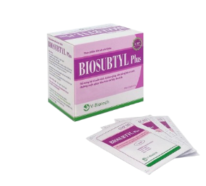 4827. Biosubtyl Plus - (Bacillus subtilis 15mg) - [Thùng 80 Hộp; Hộp 25 Gói; Gói 1 G] V.Biotech - Việt Nam