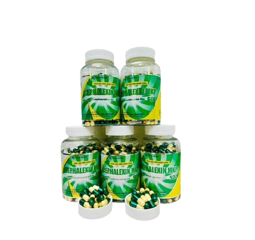 4931. Cephalexin Mkp 500 - (Cephalexin 500mg) - [Thùng 60 Chai; Chai 200 Viên] Mekophar - Việt Nam