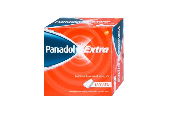 4021. Panadol Extra ( Panadol Đỏ) - (Paracetamol 500mg + Caffein 65mg) - [Thùng 100 Hộp; Hộp 15 Vỉ; Vỉ 12 Viên] Sanofi - Malaysia
