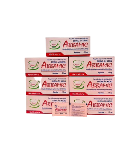 4843. Đường Ăn Kiêng Abbamic - (Aspartame 35mg) - [Thùng 100 Hộp; Hộp 100 G; G 1 Gói] Phương Nam - Việt Nam