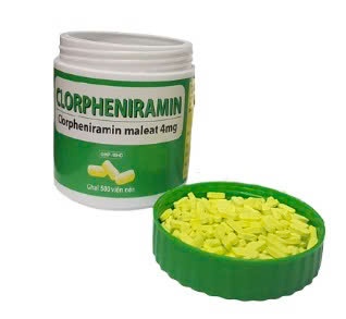 4940. Clopheniramin 4Mg - (Clorpheniramin 4mg) - [Thùng 100 Chai; Chai 500 Viên] Becamex - Việt Nam