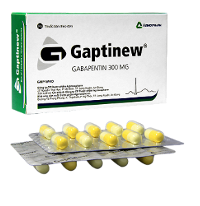 5195. Gaptinew - (Gabapentin 300mg) - [Thùng 100 Hộp; Hộp 10 Vỉ; Vỉ 10 Viên] Agimexpharm - Việt Nam