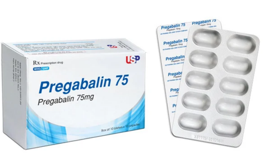 5224. Pregabalin 75mg - (Pregabalin 75mg 75mg) - [Thùng 58 Hộp; Hộp 10 Vỉ; Vỉ 10 Viên] Us Pharma Usa - Việt Nam