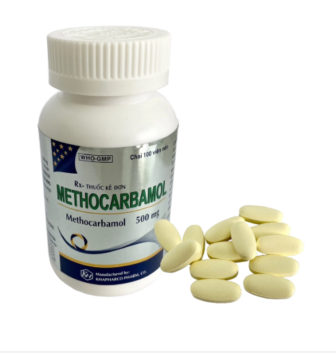 5388. Rx Methocarbamol - (Methocarbamol 500mg) - [Thùng 168 chai; chai 100 viên] Khánh Hòa - Việt Nam